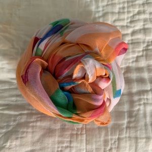 Pastel Chevron Print Infinity Scarf